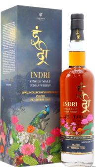 Indri Single Malt Indian WhiskyDiwali Collector&#039;s Edition 2023 - 58% - 70cl