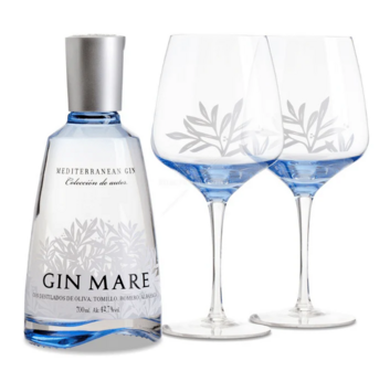 Gin Mare Glasses Luxe Giftpack - 42,7% - 70cl