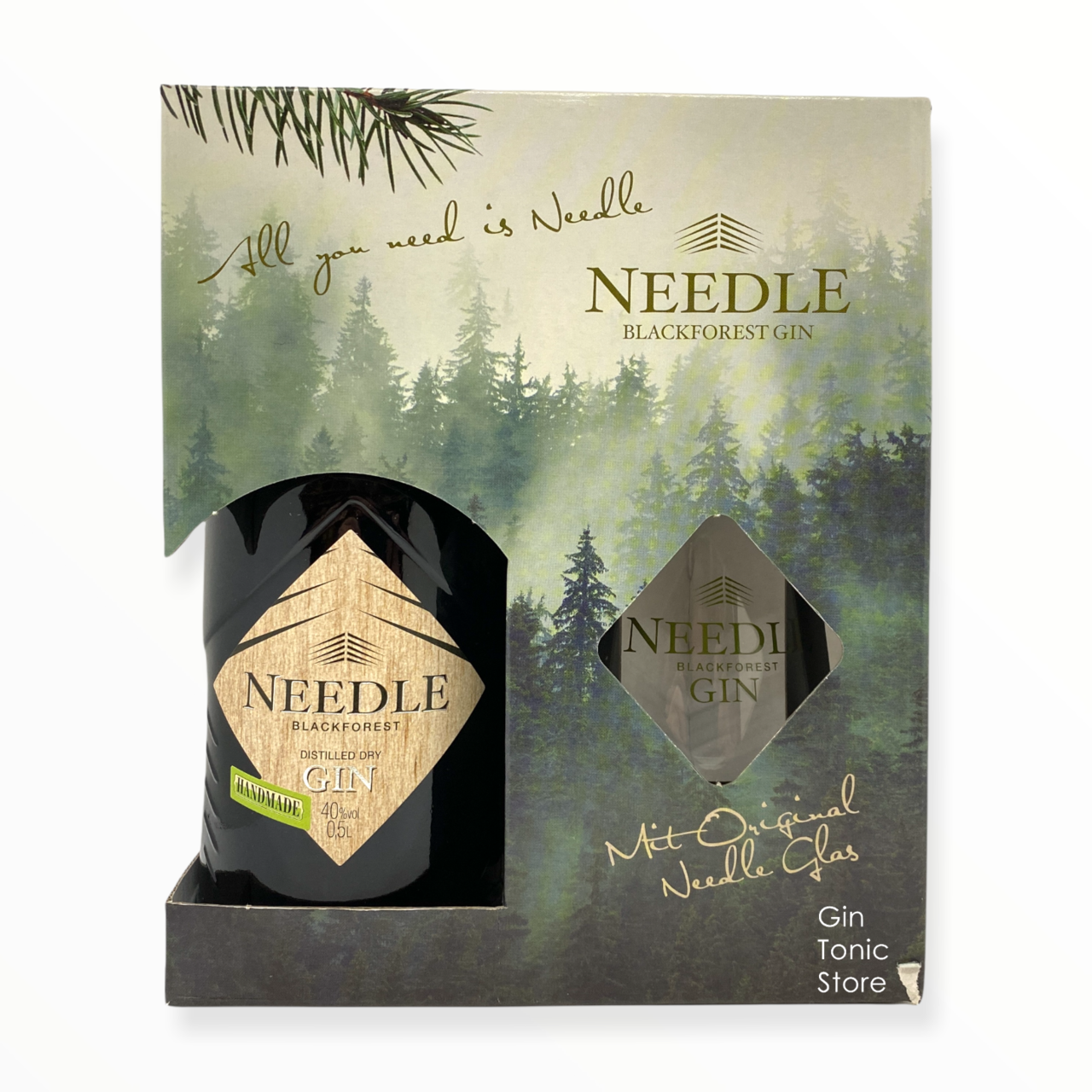 Needle Blackforest kopen 50cl GinTonicStore - online Giftpack 40% Gin